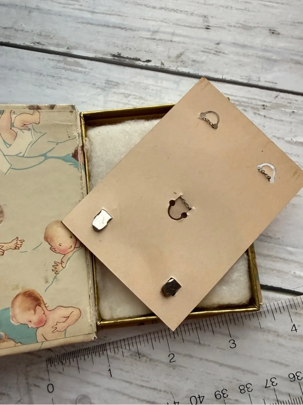 Vintage Green Heart Bib Holder - Kids Accessories